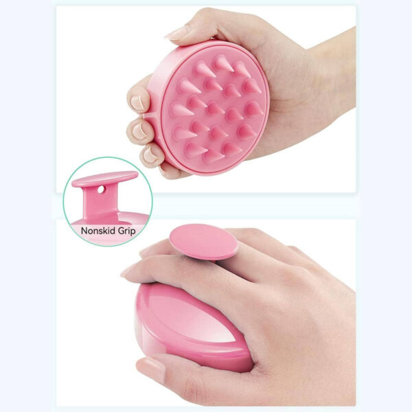1 pièce Cheveux Masseur De Cuir chevelu , Cuir chevelu scrubber Avec Silicone Souple Poils Pour La Pousse Des Cheveux & Pellicules Retirer , Cheveux Brosse Pour Shampooing Pour Cuir chevelu Exfoliant – Image 10