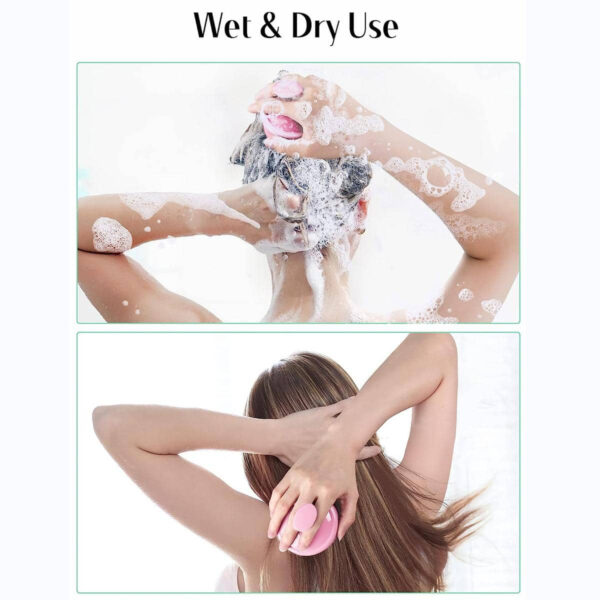 1 pièce Cheveux Masseur De Cuir chevelu , Cuir chevelu scrubber Avec Silicone Souple Poils Pour La Pousse Des Cheveux & Pellicules Retirer , Cheveux Brosse Pour Shampooing Pour Cuir chevelu Exfoliant – Image 13