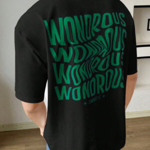 Manfinity UrbanChill T-shirt à manches courtes décontracté pour hommes avec imprimé lettres simple