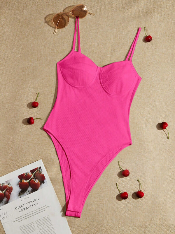 SHEIN EZwear Body Bustier À Fines Brides Unicolore