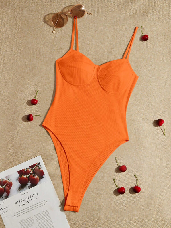 SHEIN EZwear Body Bustier À Fines Brides Unicolore – Image 4