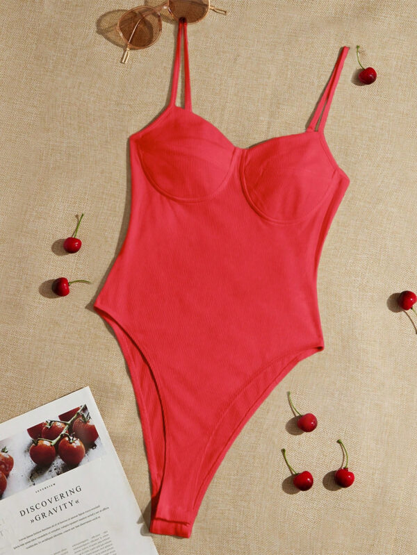 SHEIN EZwear Body Bustier À Fines Brides Unicolore – Image 5
