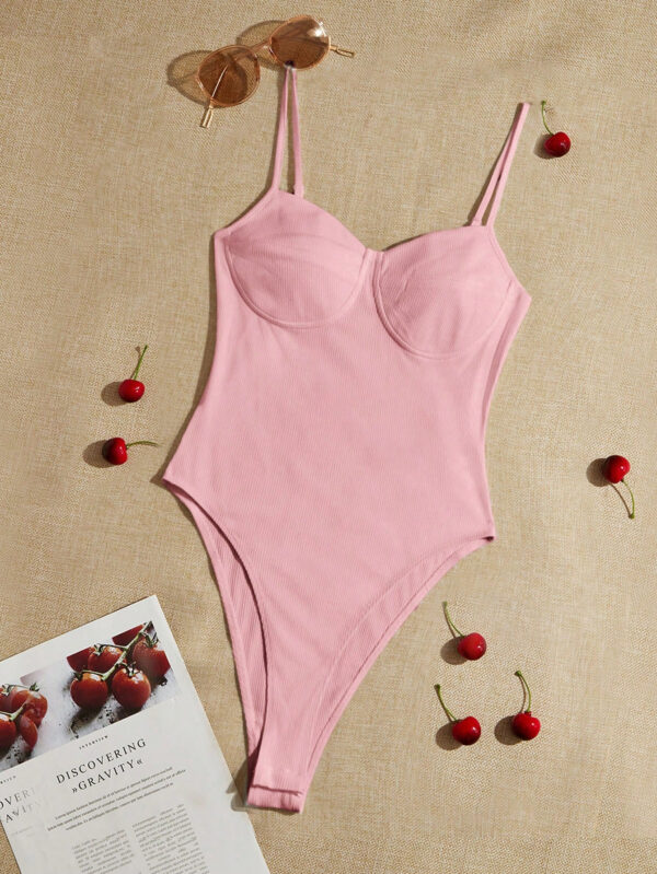SHEIN EZwear Body Bustier À Fines Brides Unicolore – Image 6