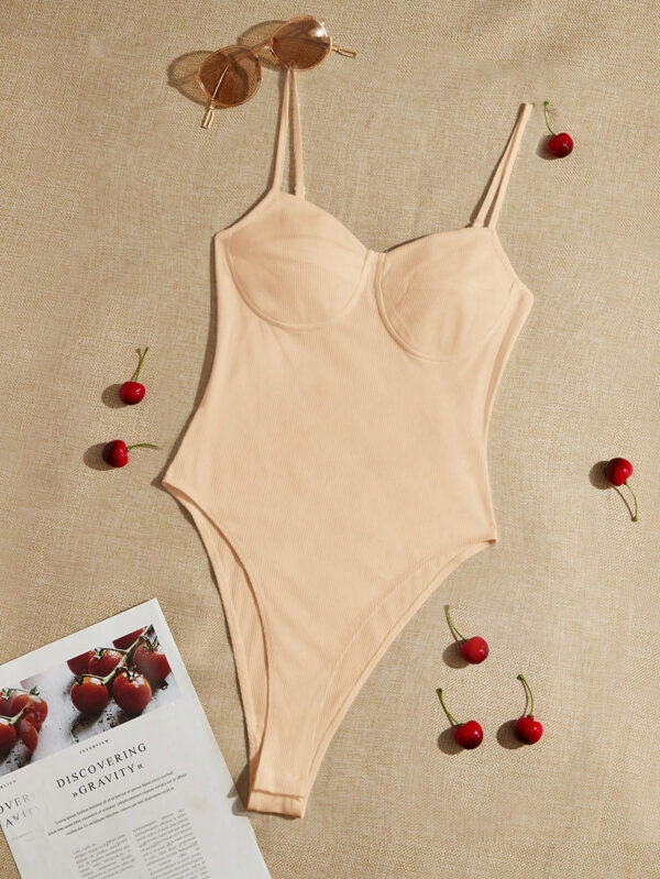 SHEIN EZwear Body Bustier À Fines Brides Unicolore – Image 7