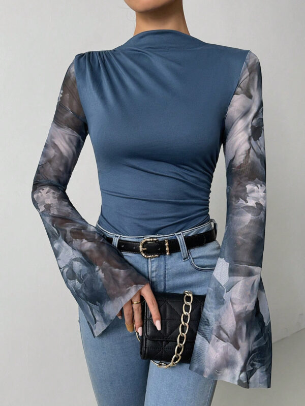 SHEIN Raffinéa Body En Maille À Manches Évasées – Image 3