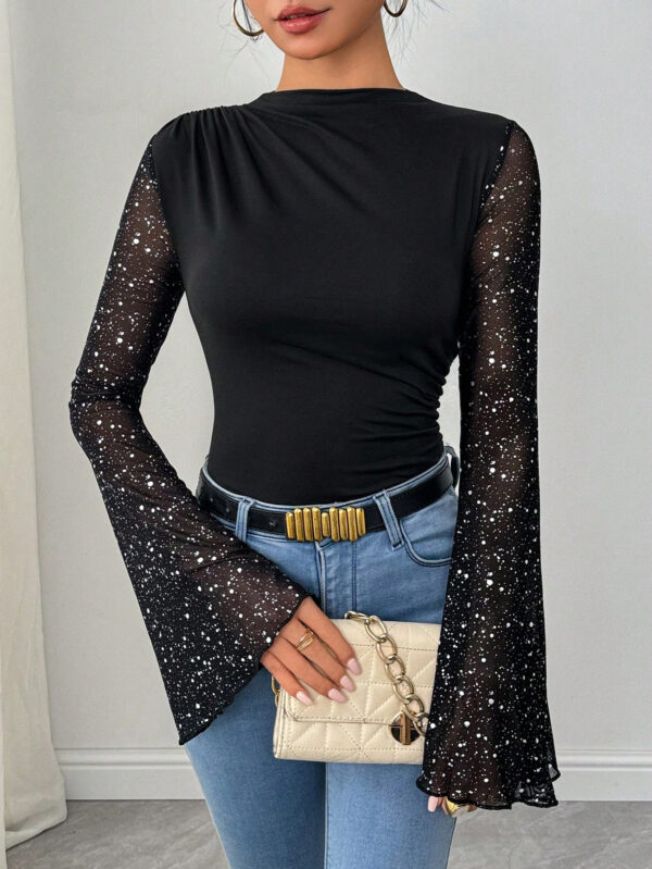 SHEIN Raffinéa Body En Maille À Manches Évasées – Image 5