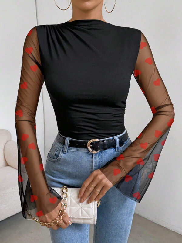 SHEIN Raffinéa Body En Maille À Manches Évasées – Image 6