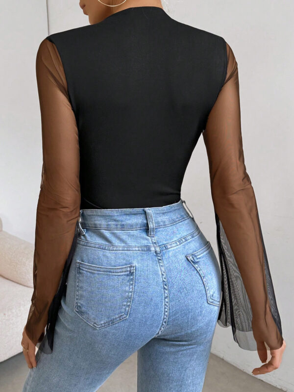 SHEIN Raffinéa Body En Maille À Manches Évasées – Image 7