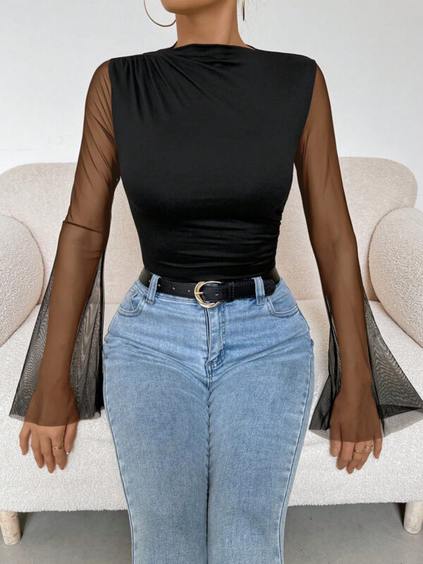 SHEIN Raffinéa Body En Maille À Manches Évasées – Image 8