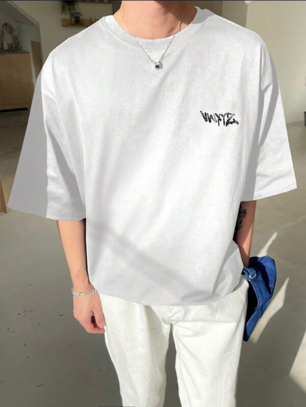 DAZY T-shirt d'été décontracté pour homme avec impression de lettre, col rond et manches courtes – Image 7