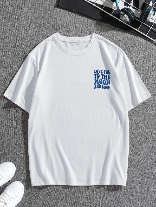Manfinity Dauomo Homme T-shirt à motif slogan – Image 4