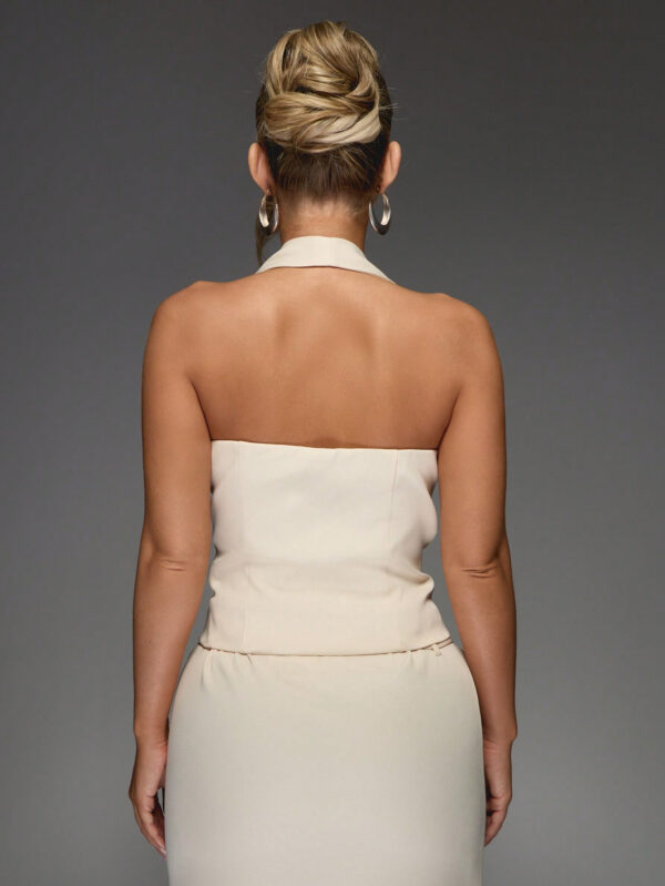 MISSGUIDED Gilet ajusté avec détail de couture à encolure bateauee – Image 3