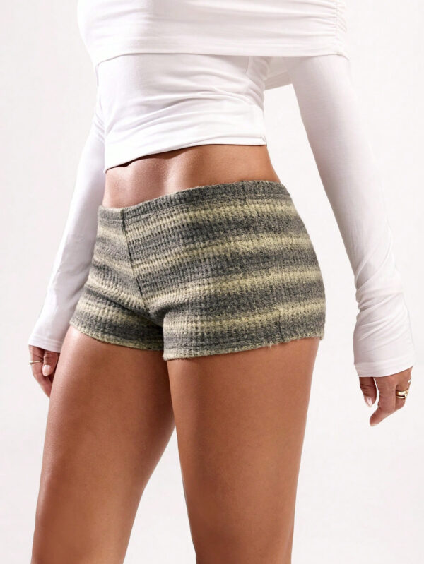 SHEIN BAE Short mini vintage femme casual à couleurs contrastées – Image 4