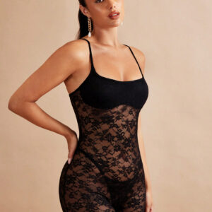 SHEIN BAE Unitard En Dentelle (Sans Ensemble De Lingerie)