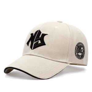 1 pièce Casquette de baseball Hip Hop brodée de lettres Ny pour homme de rue