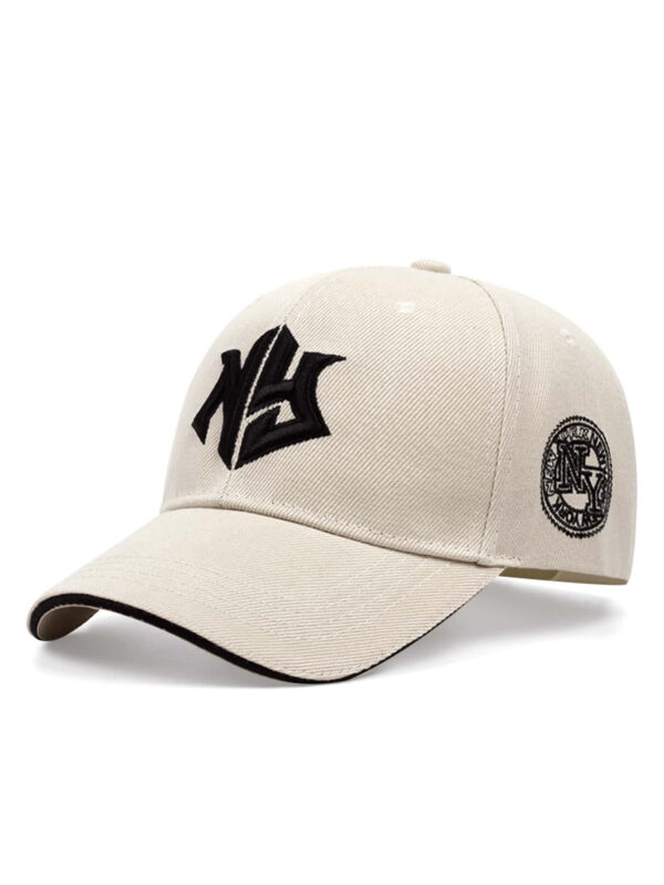 1 pièce Casquette de baseball Hip Hop brodée de lettres Ny pour homme de rue – Image 2