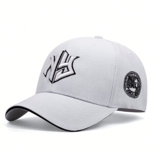 1 pièce Casquette de baseball Hip Hop brodée de lettres Ny pour homme de rue