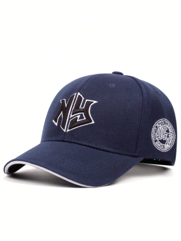 1 pièce Casquette de baseball Hip Hop brodée de lettres Ny pour homme de rue – Image 6