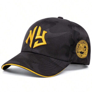 1 pièce Casquette de baseball Hip Hop brodée de lettres Ny pour homme de rue