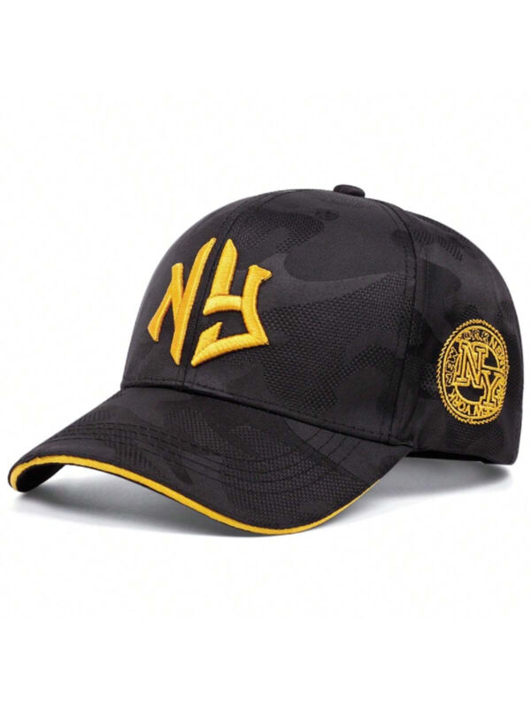 1 pièce Casquette de baseball Hip Hop brodée de lettres Ny pour homme de rue – Image 9