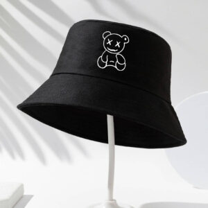 1 pièce Chapeau seau de mode à motif d"ours pour hommes et femmes pour les loisirs en plein air