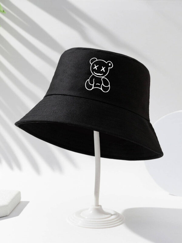 1 pièce Chapeau seau de mode à motif d"ours pour hommes et femmes pour les loisirs en plein air – Image 3