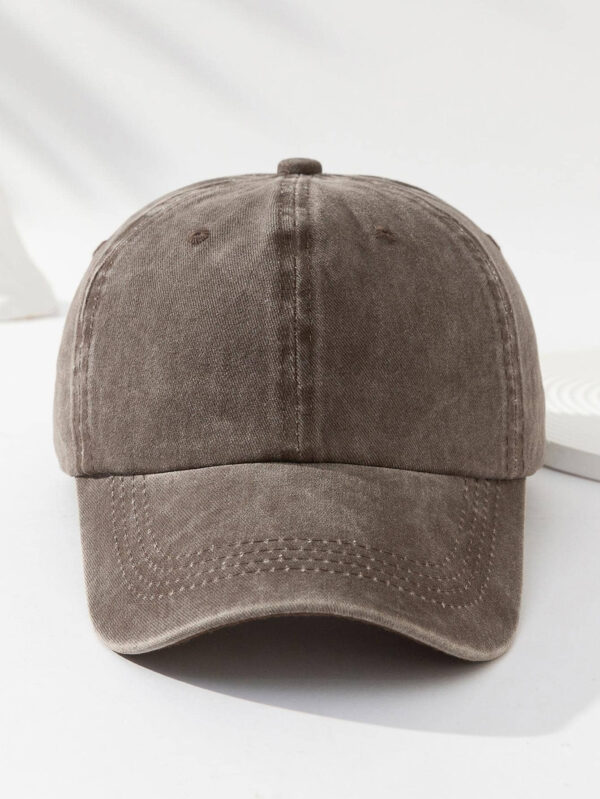 Casquette de baseball unicolore pour homme, décontractée