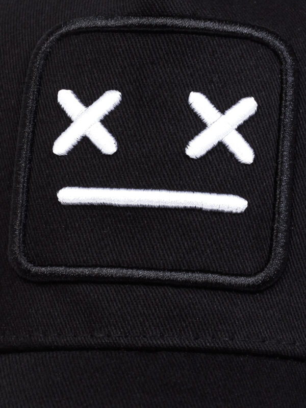 1 pièce Casquette de baseball à visage souriant brodé pour homme, casquette de camionneur à la mode avec sangle réglable pour la protection solaire extérieure, convient pour les voyages, le tourisme et les vacances à la plage au printemps et en automne, Halloween de rue – Image 11