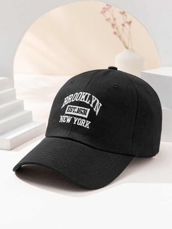 Casquette de baseball brodée hip-hop Y2K, casquette respirante unisexe Brooklyn New York pour la protection solaire quotidienne en extérieur – Image 2