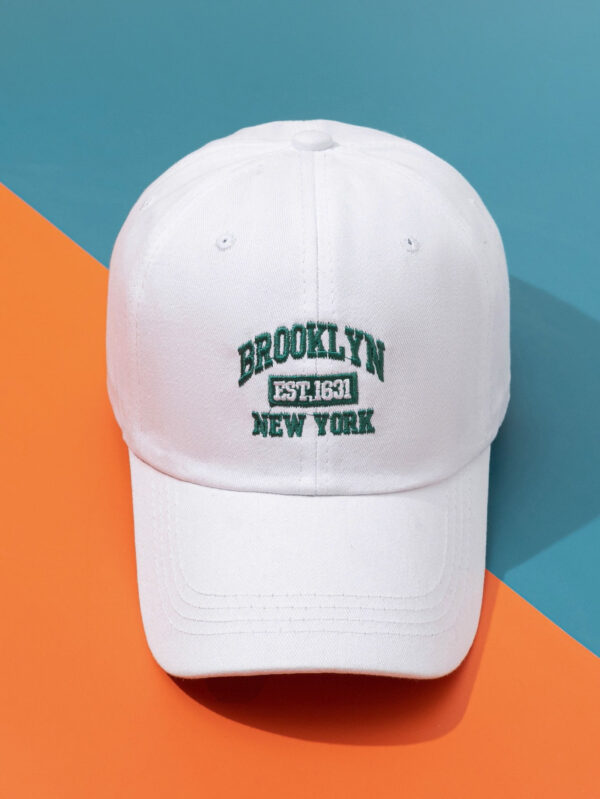 Casquette de baseball brodée hip-hop Y2K, casquette respirante unisexe Brooklyn New York pour la protection solaire quotidienne en extérieur – Image 3