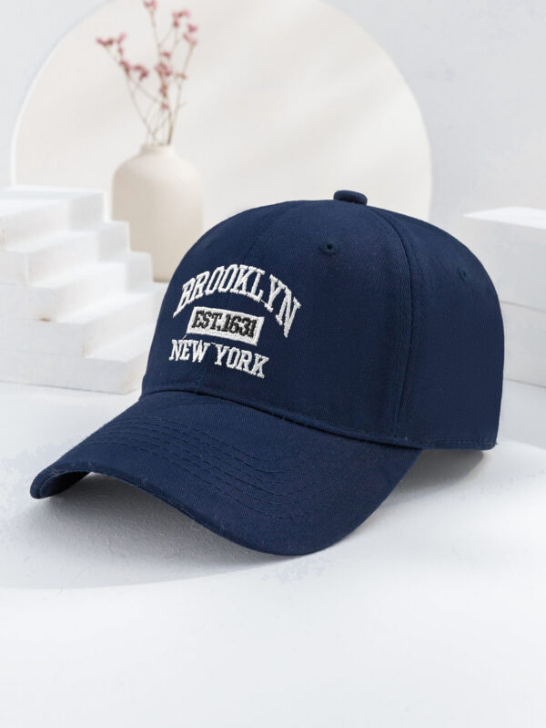 Casquette de baseball brodée hip-hop Y2K, casquette respirante unisexe Brooklyn New York pour la protection solaire quotidienne en extérieur – Image 4