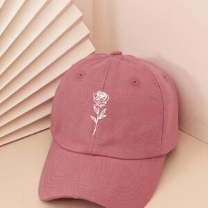 1 pièce Casquette de baseball à imprimé rose pour protection solaire de style Y2K, convient pour le port quotidien casual au printemps et en automne, Saint-Valentin