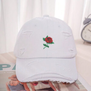 1 pièce Casquette de baseball style Y2K avec broderie rose et effet délavé, offrant une protection contre le soleil. Convient pour les sports de plein air et les déplacements quotidiens, idéale pour une utilisation décontractée le jour de la Saint-Valentin