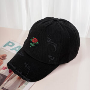 1 pièce Casquette de baseball style Y2K avec broderie rose et effet délavé, offrant une protection contre le soleil. Convient pour les sports de plein air et les déplacements quotidiens, idéale pour une utilisation décontractée le jour de la Saint-Valentin