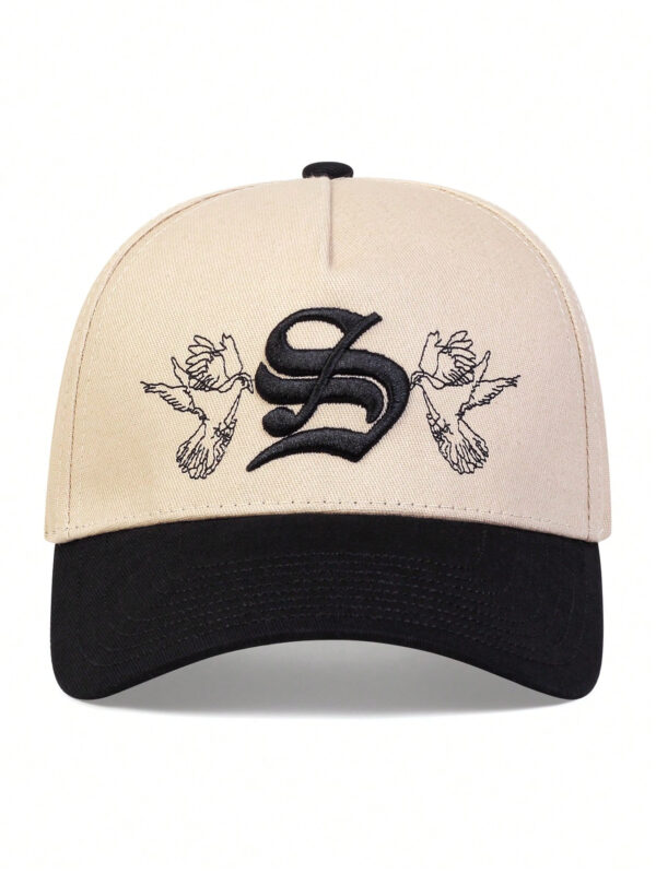 1 Pièce Casquette De Baseball Gothique Pour Homme Avec Broderie D'alphabet S, Un Chapeau Décontracté À La Mode Et Résistant Aux Rayons Du Soleil Adapté Pour Les Voyages, Les Fêtes Sur La Plage Et La Rue En Automne Et Au Printemps – Image 3