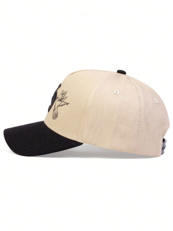 1 Pièce Casquette De Baseball Gothique Pour Homme Avec Broderie D'alphabet S, Un Chapeau Décontracté À La Mode Et Résistant Aux Rayons Du Soleil Adapté Pour Les Voyages, Les Fêtes Sur La Plage Et La Rue En Automne Et Au Printemps – Image 4