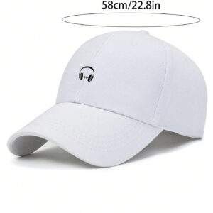 1 pièce Casquette de baseball imprimée casque unisexe simple, chapeau de soleil, chapeau de sport décontracté pour l'extérieur pour hommes et femmes, convient pour les trajets quotidiens