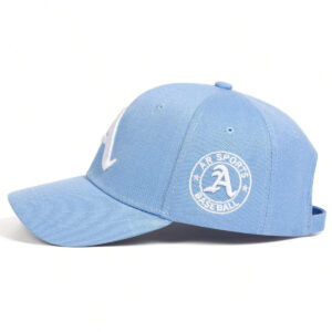 AR 1pc Hommes lettre gothique A brodée Casquette de Baseball, réglable en plein air protection solaire décontractée chapeau, convient pour les voyages de printemps et d"automne, les fêtes de plage