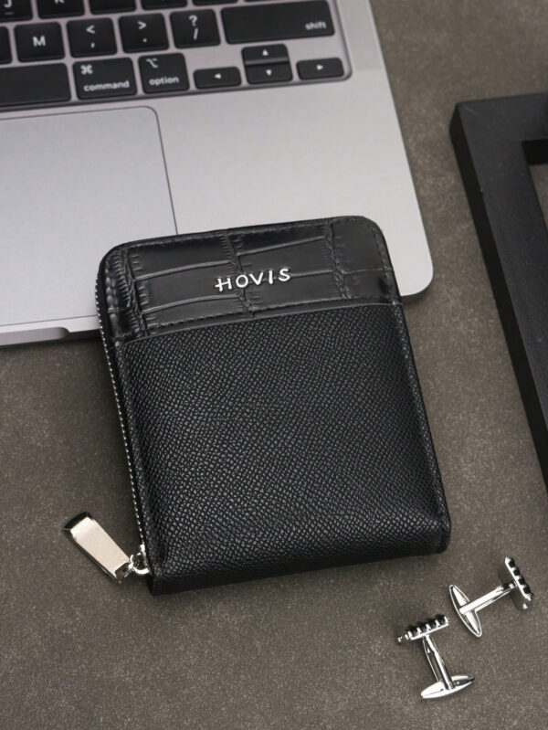 Portefeuille court pour hommes à la mode vintage avec plusieurs fentes pour cartes, grande capacité, portable et multifonctionnel, un cadeau de Noël pour les hommes – Image 2