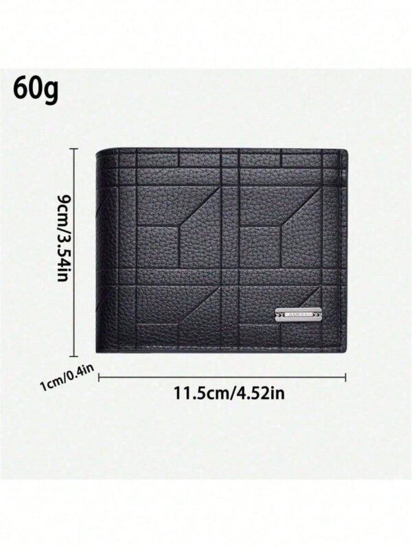 1 pièce Portefeuille court pour homme, mode et simple, couleur unie, affaires, quotidien, portable, grande capacité, multi-fentes pour cartes. Indispensable pour le portefeuille d'homme : trajets domicile-travail, déplacements professionnels, voyages, cadeau de la Saint-Valentin 2025 – Image 18