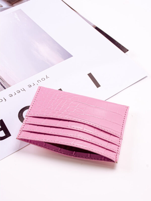 Portefeuille fin et léger à embossage crocodile. Idéal comme cadeau d'anniversaire, de Saint-Valentin pour femmes, filles, étudiantes, travailleurs de bureau. Aussi pour les vacances, l'anniversaire, la rentrée scolaire. Porte-cartes, porte-monnaie, fournitures scolaires, cadeau pour enseignants. – Image 4