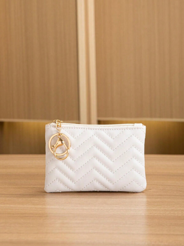 Porte-monnaie universel simple et avec fermeture à pression, porte-monnaie pour femme et accroche-clés – Image 8