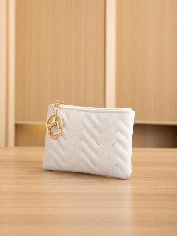 Porte-monnaie universel simple et avec fermeture à pression, porte-monnaie pour femme et accroche-clés – Image 11