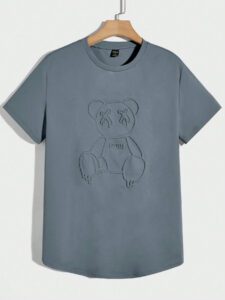 Manfinity UrbanChill Homme T-shirt Ours En Relief De