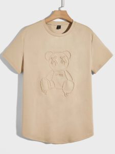 Manfinity UrbanChill Homme T-shirt Ours En Relief De – Image 2