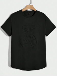 Manfinity UrbanChill Homme T-shirt Ours En Relief De – Image 5