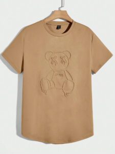 Manfinity UrbanChill Homme T-shirt Ours En Relief De – Image 6