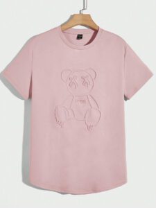 Manfinity UrbanChill Homme T-shirt Ours En Relief De – Image 7