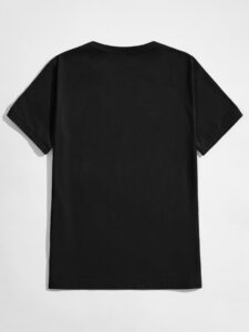 Manfinity Modomio Homme T-shirt En Coton Col Rond Imprimé Graphique – Image 4