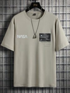Manfinity Homme Homme T-shirt à imprimé lettre et photo – Image 3